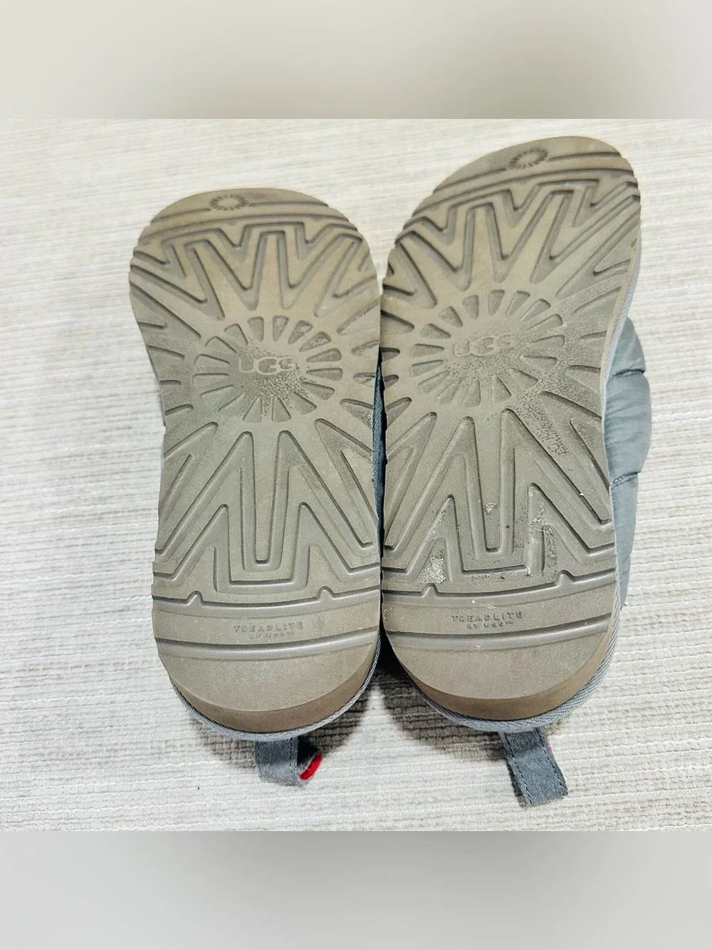 UGG Tasman LTA Thinsulate Greyhound Gray Mens Size 13 Slip On Slippers 1127735‎